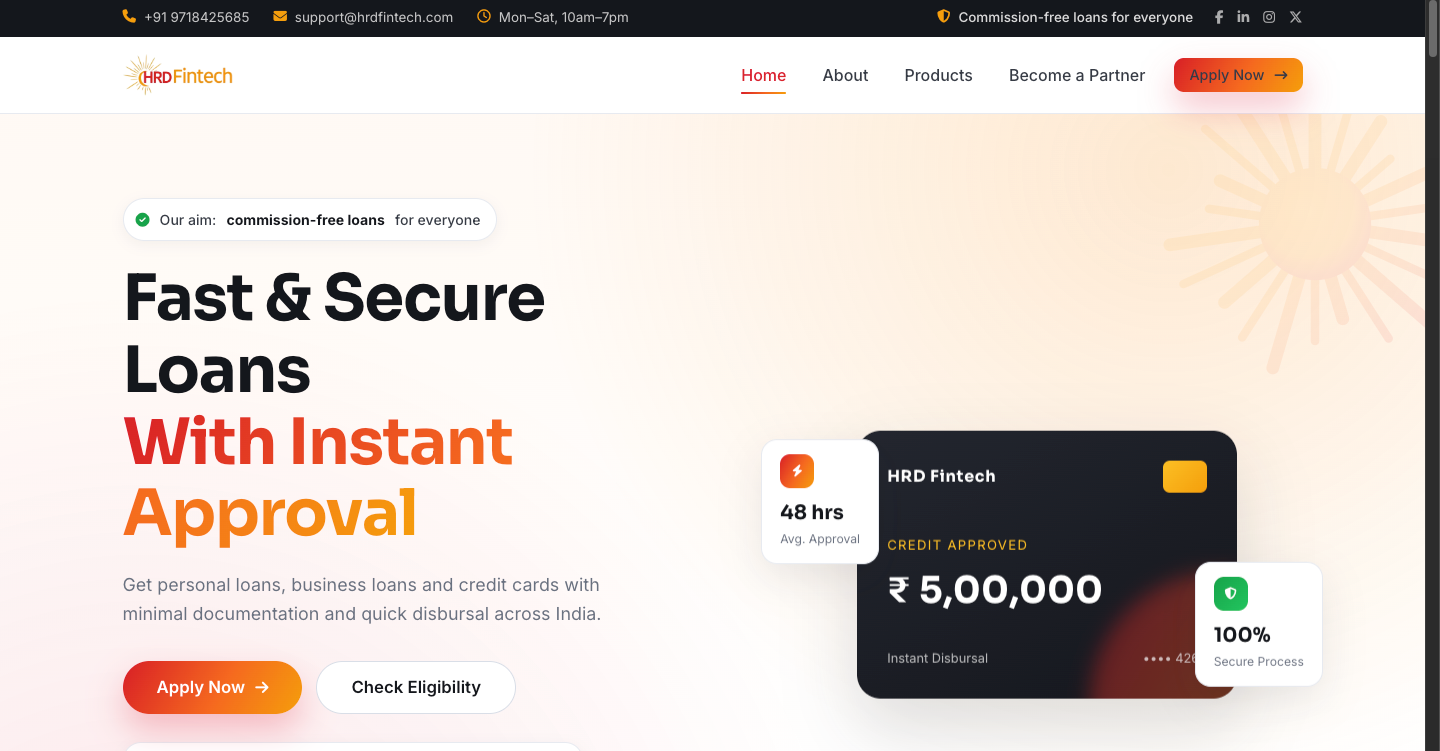 HRD Fintech — Website by AdelSocial